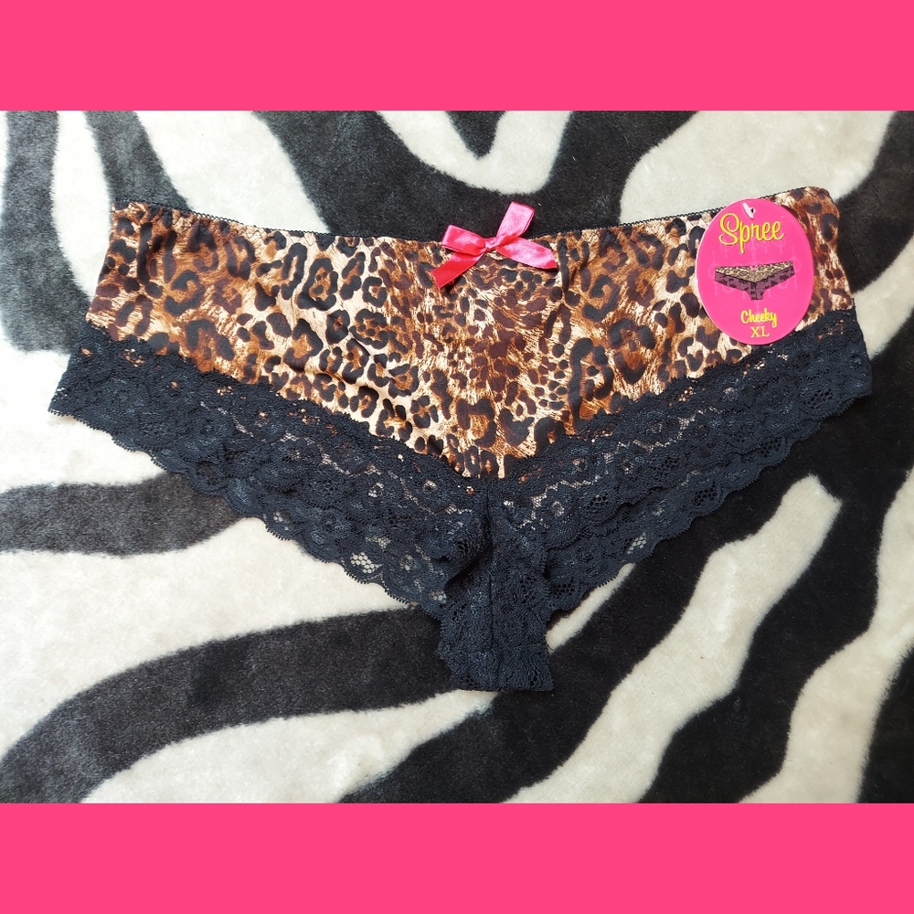 Sexy Spree Lingerie Leopard Print Cheetah Print Panties